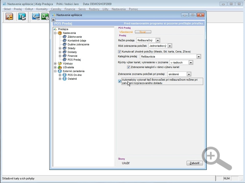 Automatick&aacute; tlač bonovačiek
