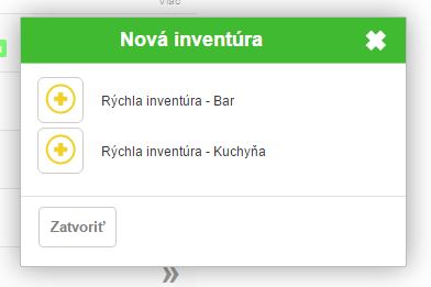 Nová inventúra - Rýchla inventúra