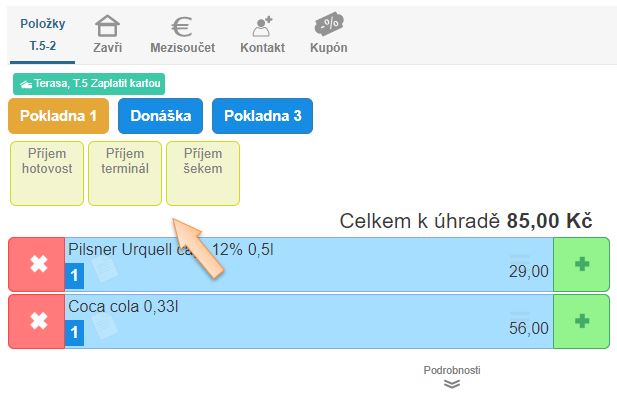 Vytvořen&iacute; nov&eacute;ho pokladn&iacute;ho dokladu 