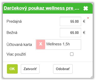 Darčeková poukážka Darčeková poukážka